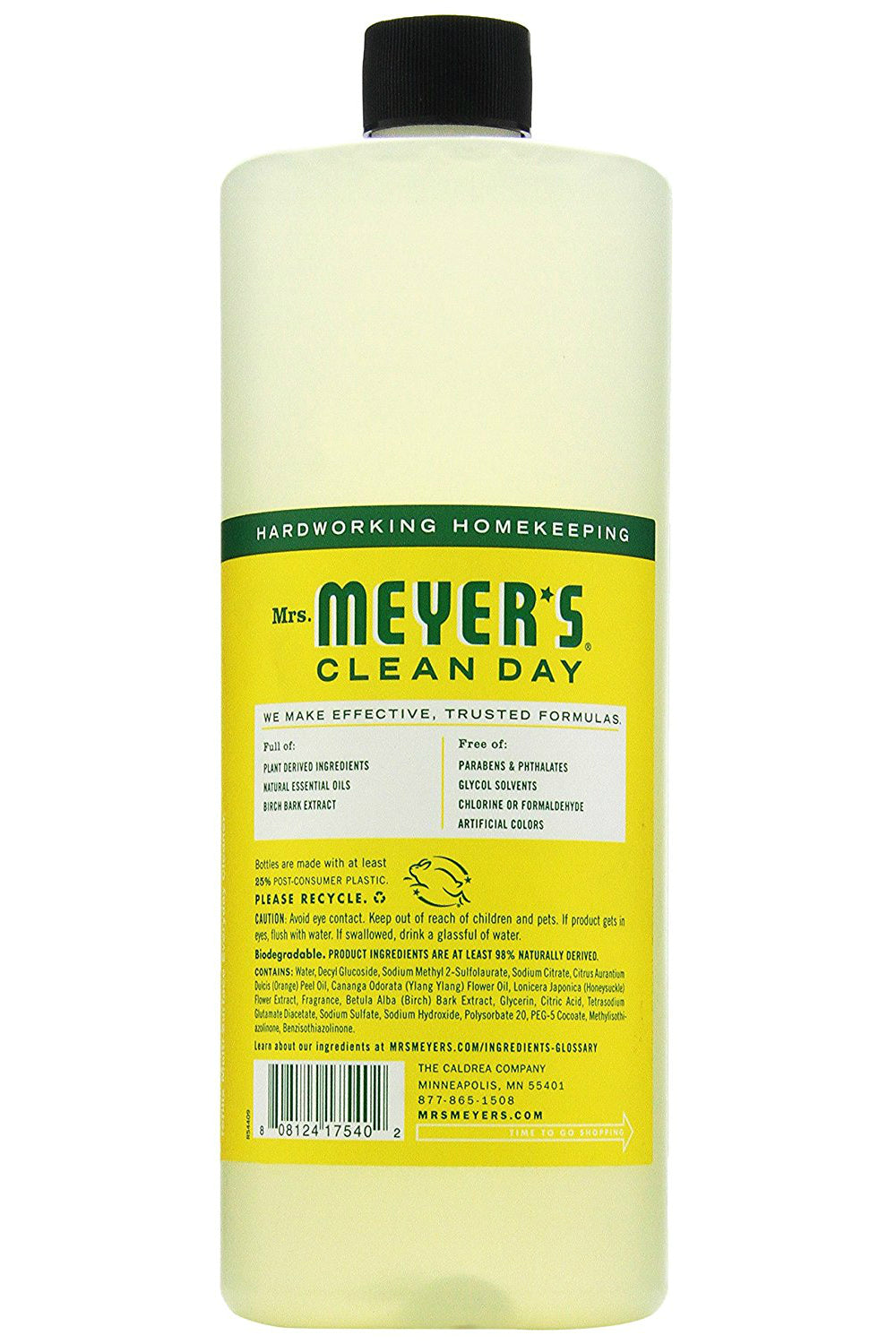 Mrs. Meyer's Clean Day® 17540 Multi-Surface Concentrate, Honeysuckle, 32 Oz