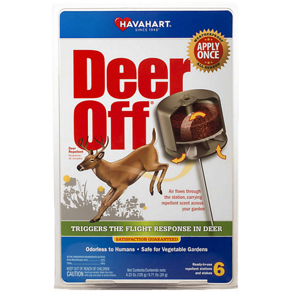 Havahart® DO5600-6 Deer Off® Waterproof Deer Repellent Stations, 6-Pack