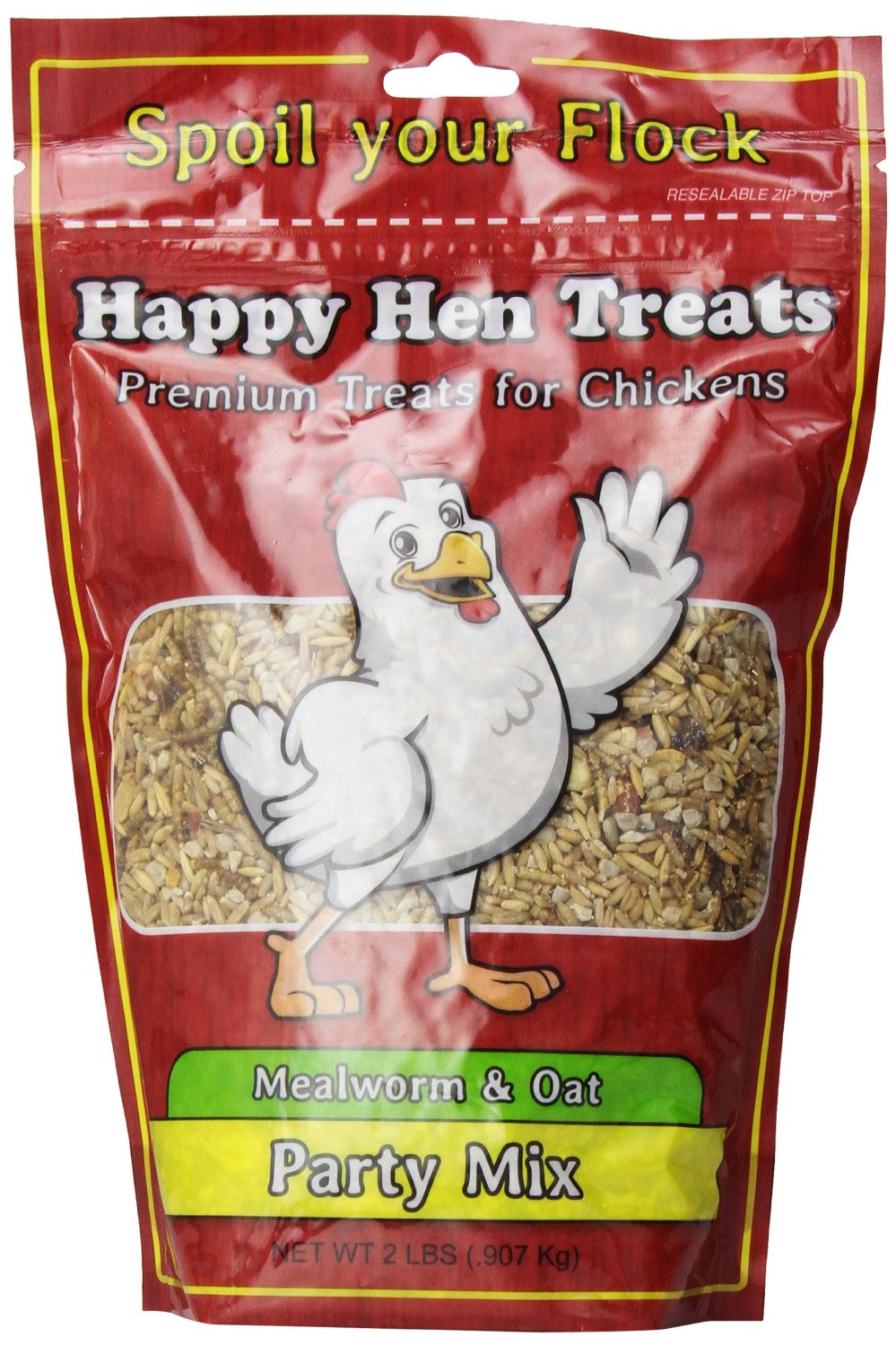 Happy Hen Treats 17015 Mealworm & Oat Party Mix, 2 Lb