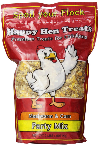 Happy Hen Treats 17013 Mealworm & Corn Party Mix, 2 Lb