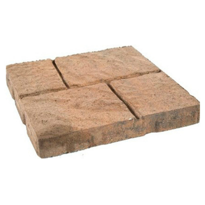 Oldcastle® 10150471 Natural Cobblestone Paving Stone, Tan/Orange/Charcoal, 16" x 16"