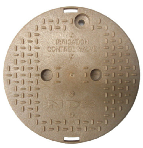 NDS 111C-SAND Round Overlapping Valve Box Cover, 10", Sand