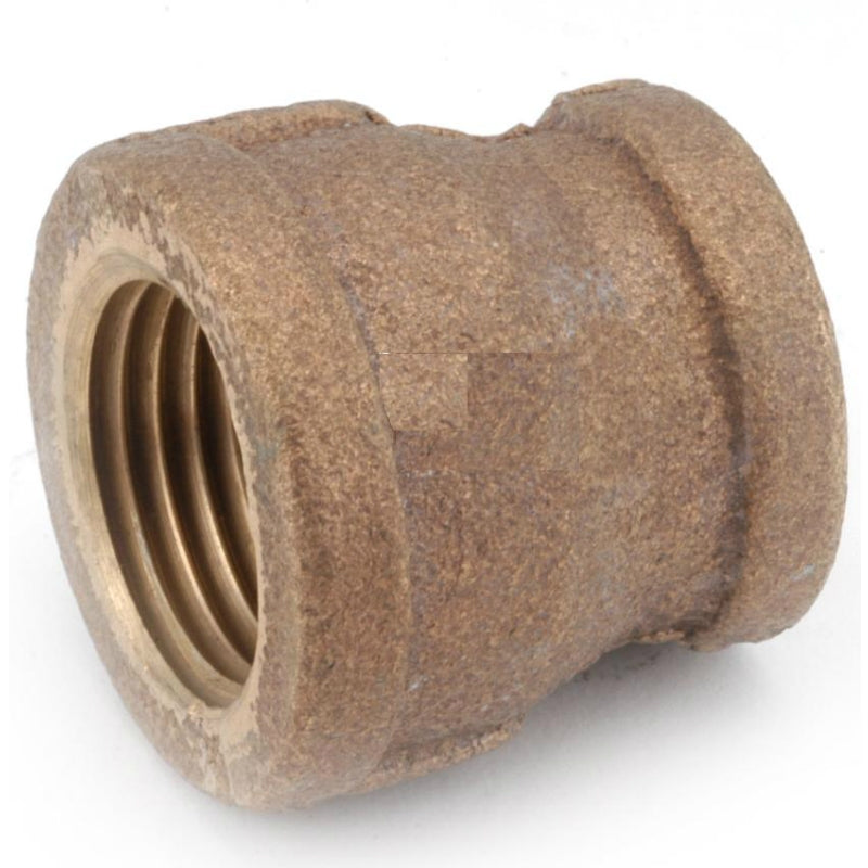 Anderson Metals 738119-0804 Lead Free Reducing Coupling, Rough Brass, 1/2"x1/4"