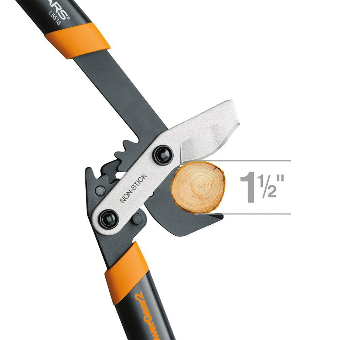 Fiskars 394751-1002 PowerGear2 Bypass Lopper with 1-1/2" Cutting Capacity, 18"