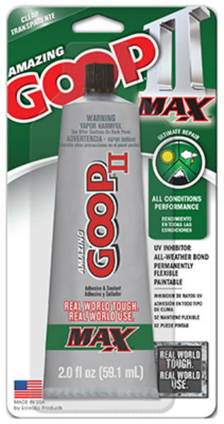 Amazing GOOP® 142100 MAX™ All Condition Performance Ultimate Repair Glue, 2 Oz