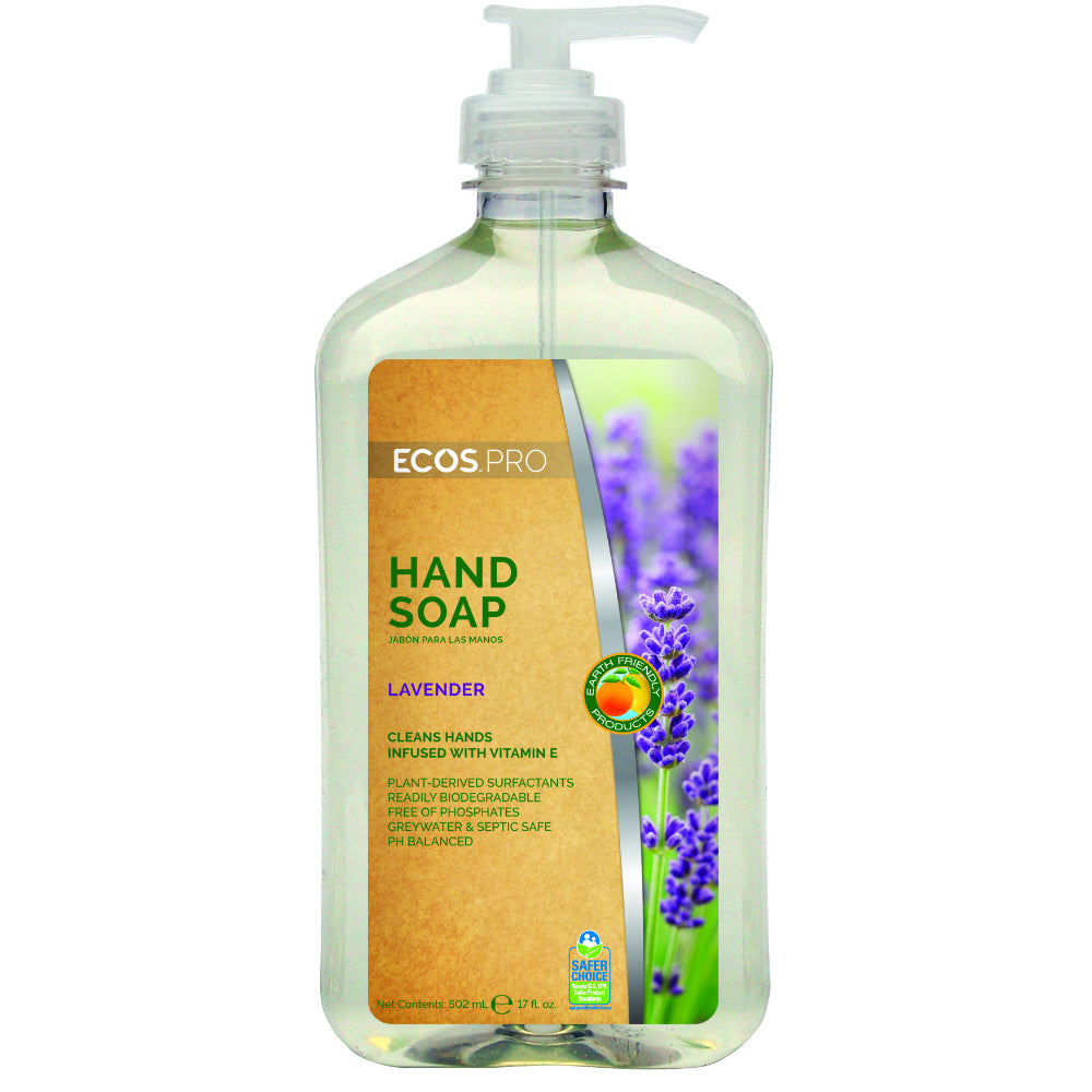 ECOS Pro™ PL9665/6 Crystal Clear Hand Soap, Lavender Scent, 17 Oz