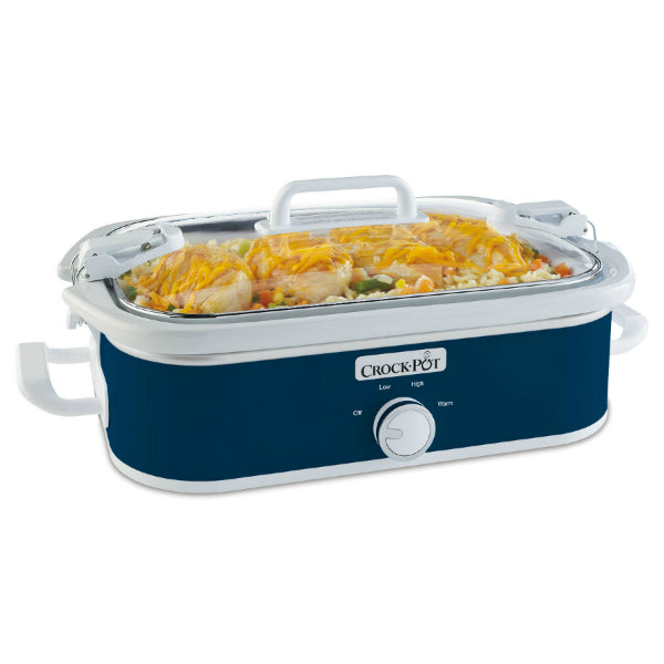 Crock-Pot® SCCPCCM350-BL Casserole Crock™ Slow Cooker, 3.5 Qt, Midnight Blue
