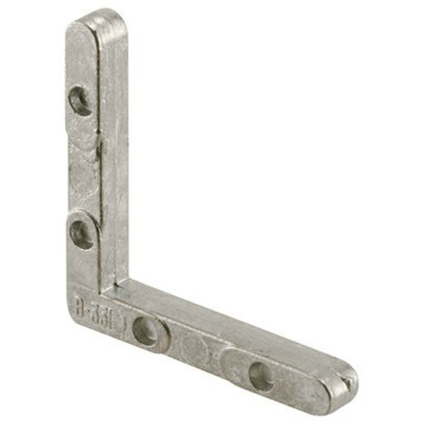 Prime-Line Window "C" Sash Cut Frame Corner, Die-Cast, Aluminum, 20-Pack