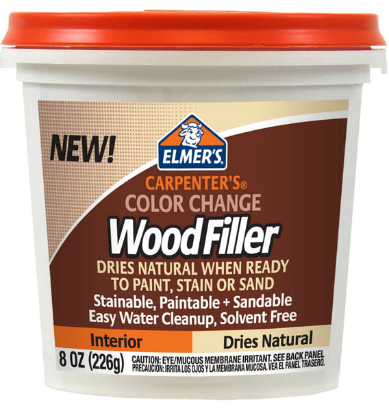 Elmer's® E913 Carpenter's® Color Change Wood Filler, Dries Natural, 8 Oz