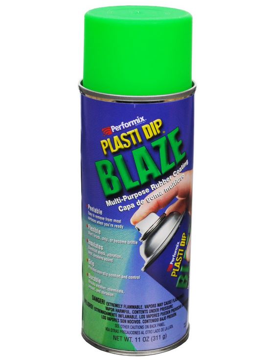 Performix® 11224-6 Plasti Dip® Blaze Rubber Coating Aerosol, Green, 11 Oz