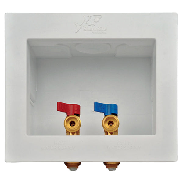 SharkBite® 24763 Washing Machine Outlet Box, 1/2" SB x 3/4" MHT