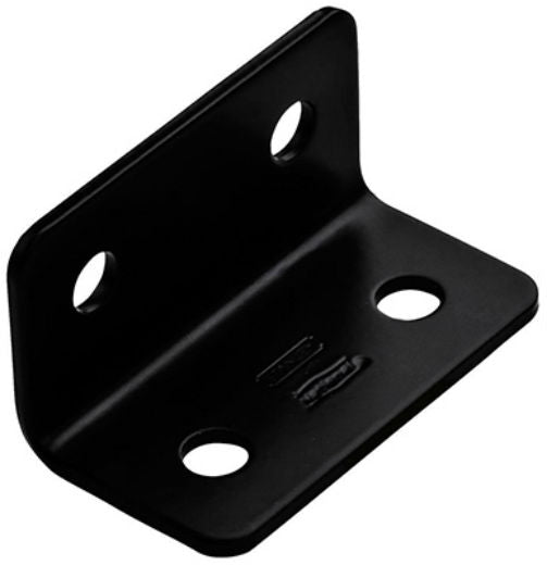 National Hardware® N351-483 Wide Corner Brace, Black, 3" x 1.6" x 1/8"