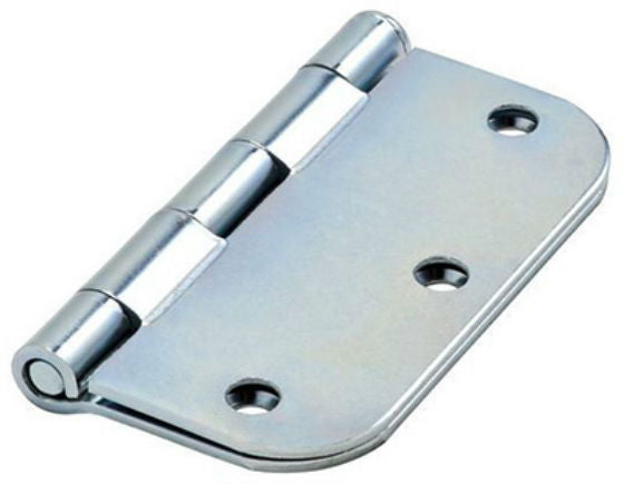 National Hardware® N830-188 Door Hinge with 5/8" Round Corner, Zinc, 3-1/2"