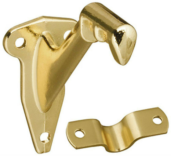 National Hardware® N830-131 Handrail Bracket, Polished Brass, SPB1420