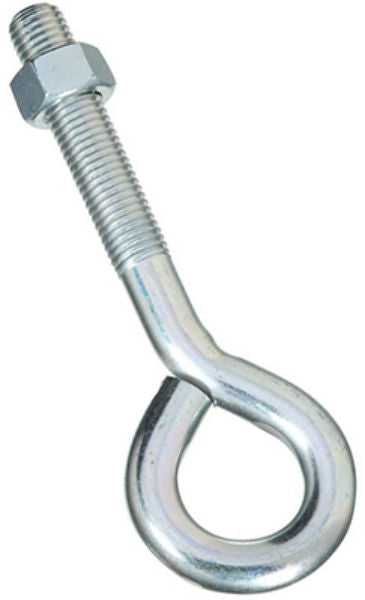 National Hardware® N347-724 Eye Bolt with Hex Nut, Zinc Plated, 3/4" x 8"