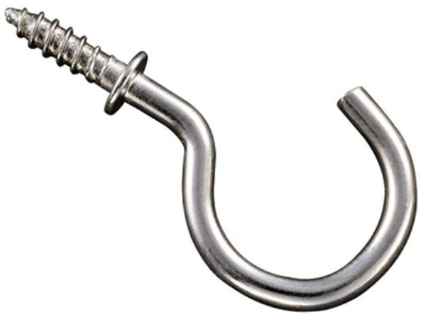 National Hardware® N119-730 Steel Cup Hook, Satin Nickel, 1"