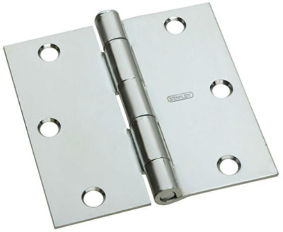 National Hardware® N830-194 Square Corner Door Hinge, Zinc, 3.5"