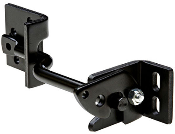 National Hardware N101-394 Adjust-O-Matic Heavy-Duty Gate Latch, Black, 8"