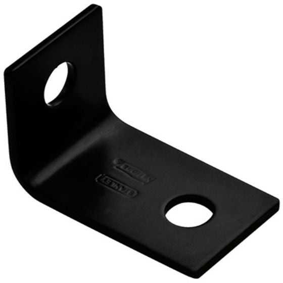 National Hardware® N351-476 Offset Leg Corner Brace, Black, 2.5", 1152BC