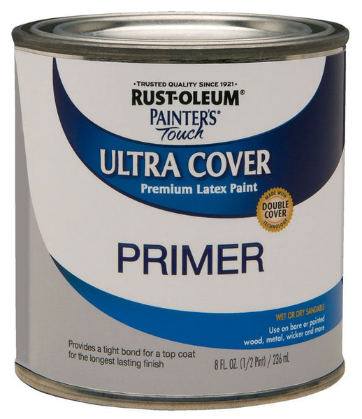 Rust-Oleum® 1980-730 Painter’s Touch® Latex Primer Paint, 1/2 Pt, Gray