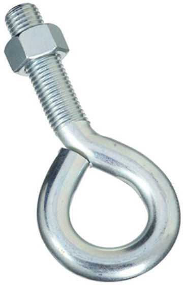 National Hardware® N347-765 Eye Bolt with Hex Nut, Zinc Plated, 1" x 8", 2160BC