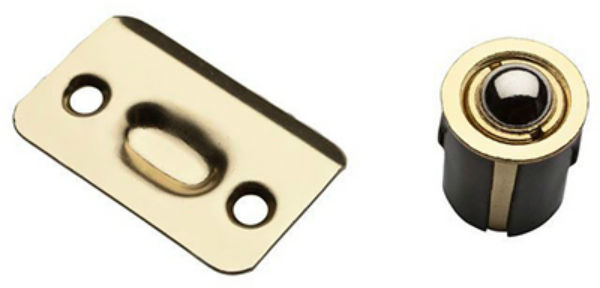 National Hardware® N830-106 Drive-In Ball Catch, Polished Brass, SPB1440