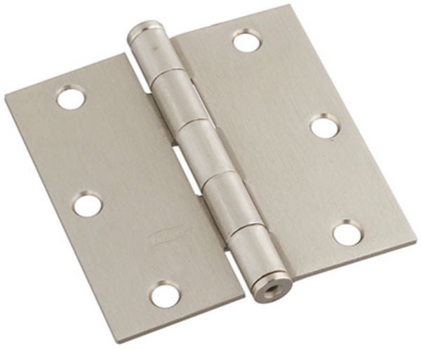 National Hardware® N830-250 Square Corner Door Hinge, Satin Nickel, 3", SPB512