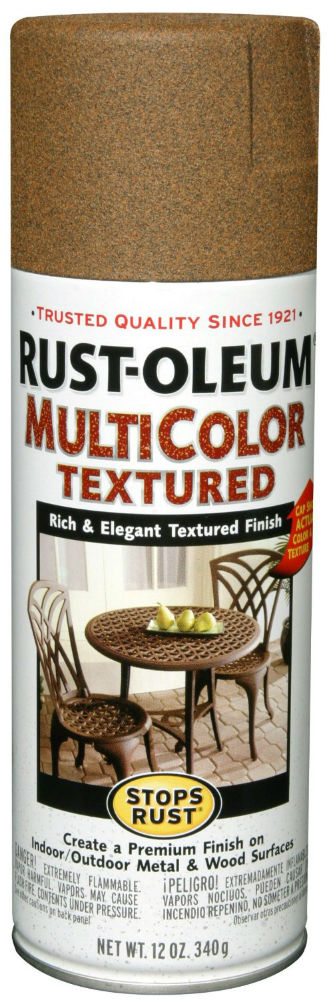 Rust-Oleum® 239122 Stops Rust® MultiColor Textured Spray Paint, 12 Oz, Rustic Umber