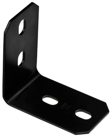 National Hardware® N351-500 Structural Corner Brace, Black, 4.9" x 3" x 1/8"