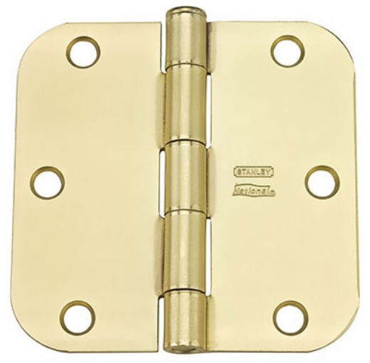 National Hardware® N612-060 Residential Hinge, Satin Brass, 3.5", 12-Pack