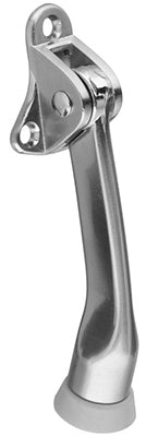 National Hardware® N335-885 Kickdown Door Stop, Satin Nickel, 4", V238