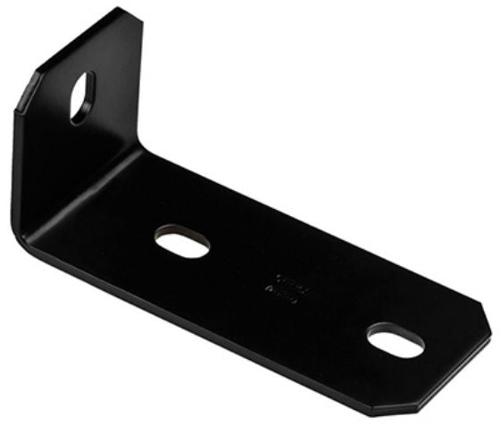 National Hardware N351-499 Offset Leg Corner Brace, Black, 6.8", 3" x 3" x 3/16"