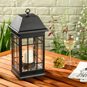 Smart Solar® 3960KR1 San Rafael II Solar Mission LED Candle Lantern, 15"