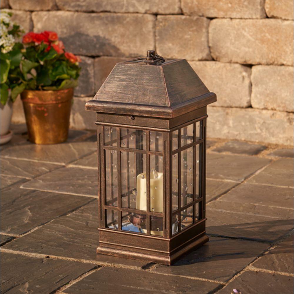 Smart Solar® 3960KR1 San Rafael II Solar Mission LED Candle Lantern, 15"