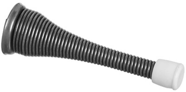 National Hardware® N184-341 Spring Door Stop, Antique Brass, 3", V232
