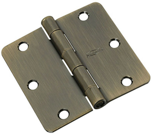 National Hardware N830-173 Door Hinge, Antique Brass, 3.5"