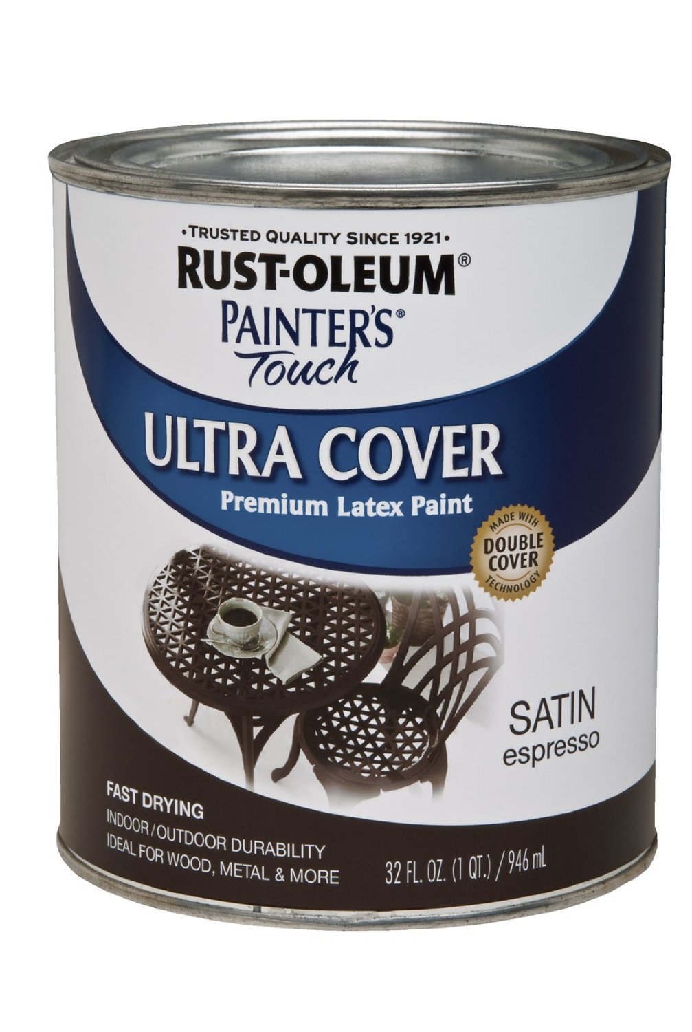 Rust-Oleum® 242018 Painter's® Touch Multi-Purpose Brush-On Paint, 1 Qt, Espresso