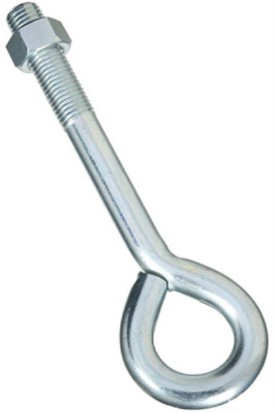 National Hardware® N347-781 Eye Bolt with Hex Nut, Zinc Plated, 1" x 12"