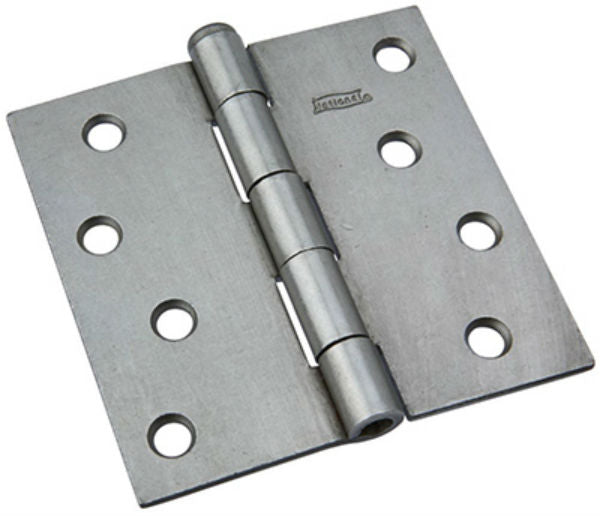 National Hardware® N139-998 Removable Pin Broad Hinge, Plain Steel, 4"