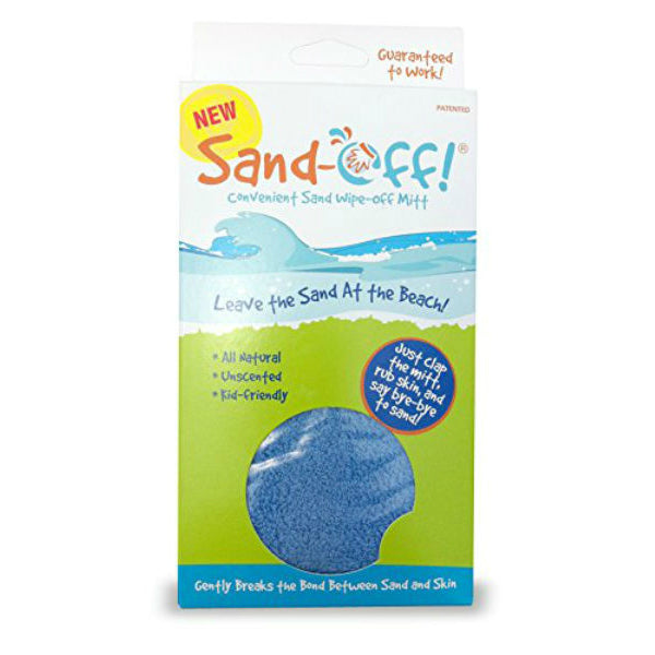 Stream Machine 81110-3 Sand-Off!® Sand Wipe-Off Terrycloth Mitt, Blue