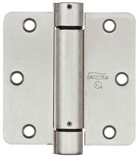 National Hardware® N350-835 Adjustable Spring Hinge, 3-1/2", Satin Nickel