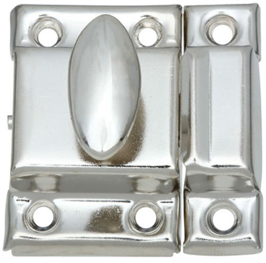 National Hardware® N149-641 Steel Cupboard Turn, Nickel, 1-1/4" x 1-3/4"