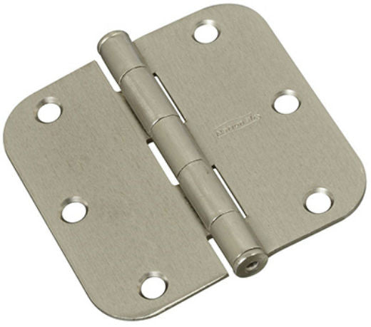 National Hardware® N830-328 Door Hinge with 5/8" Round Corner, 3.5", 3-Pack
