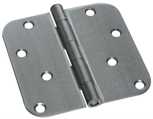 National Hardware® N830-234 Satin Chrome Door Hinge with 5/8" Round Corner, 4"