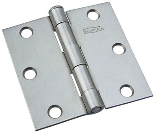 National Hardware® N139-808 Removable Pin Broad Hinge, Plain Steel, 3"