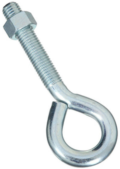 National Hardware® N347-666 Eye Bolt with Hex Nut, Zinc Plated, 5/8" x 6"