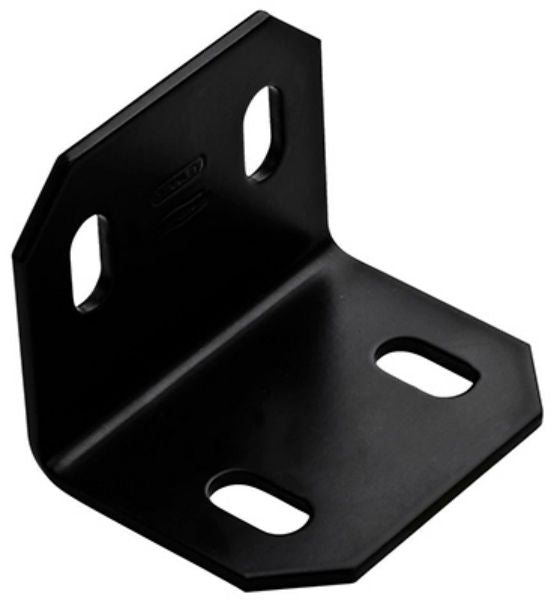 National Hardware® N351-494 Square Corner Brace, Black, 3" x 2.4" x 1/8"