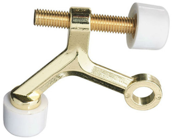 National Hardware® N830-121 Hinge Pin Door Stop, Polished Brass