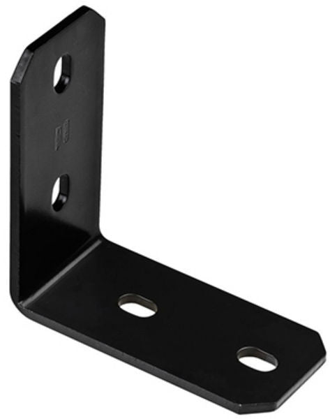 National Hardware® N351-501 Structural Corner Brace, Black, 6.2" x 3" x 1/8"