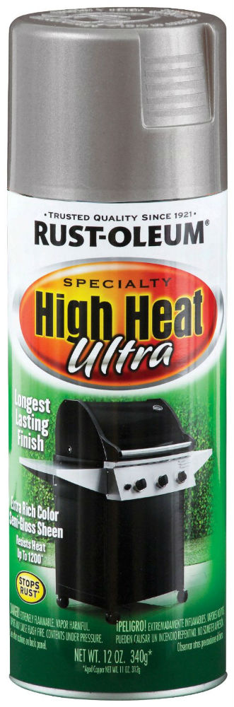 Rust-Oleum® 270201 Specialty Ultra High Heat Paint, 12 Oz, Silver